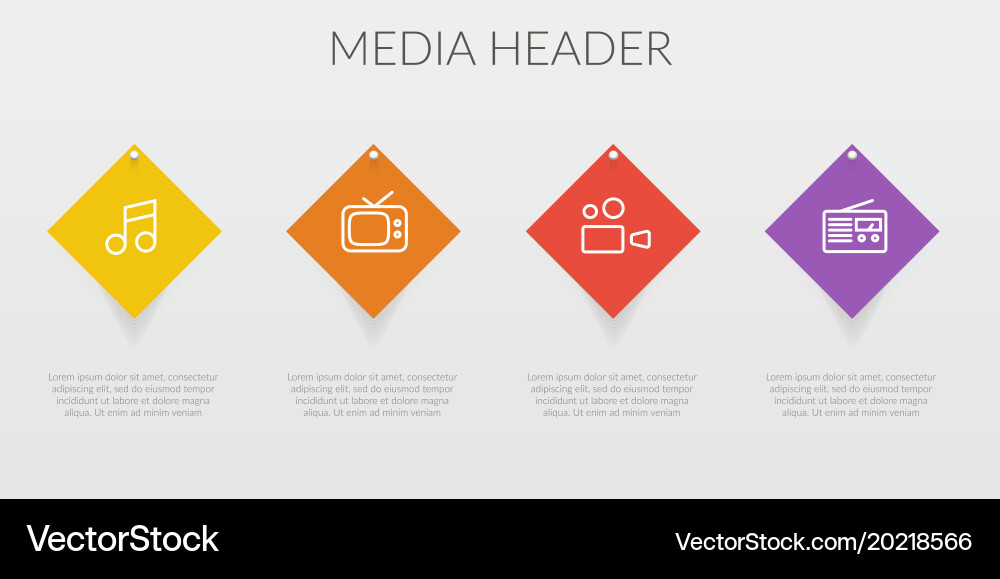 Blocks infographics element number text template vector image