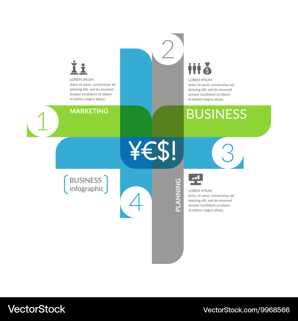 Business Data Charts and Graphs vector image