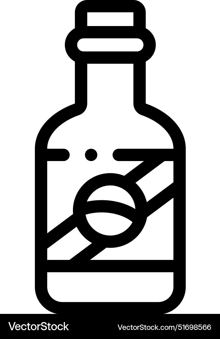 Cachaza icon thin linear style design isolated Vector Image