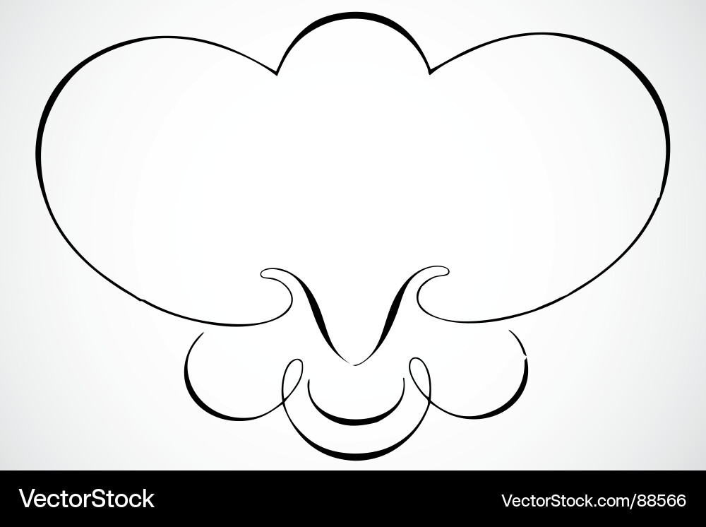 Elegant Scroll Frame vector image