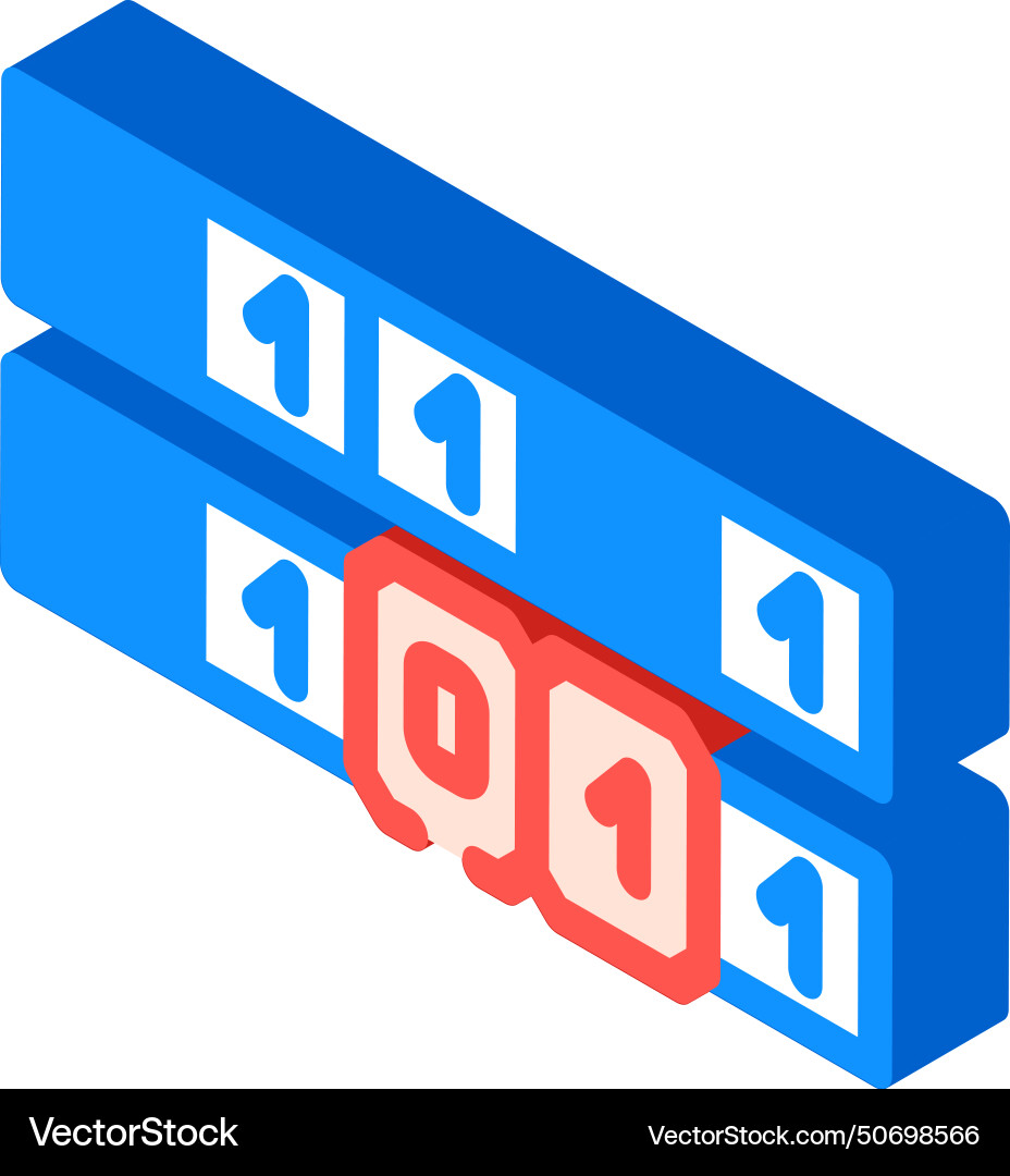 Genetic algorithm isometric icon Genetic algorithm isometric icon vector image