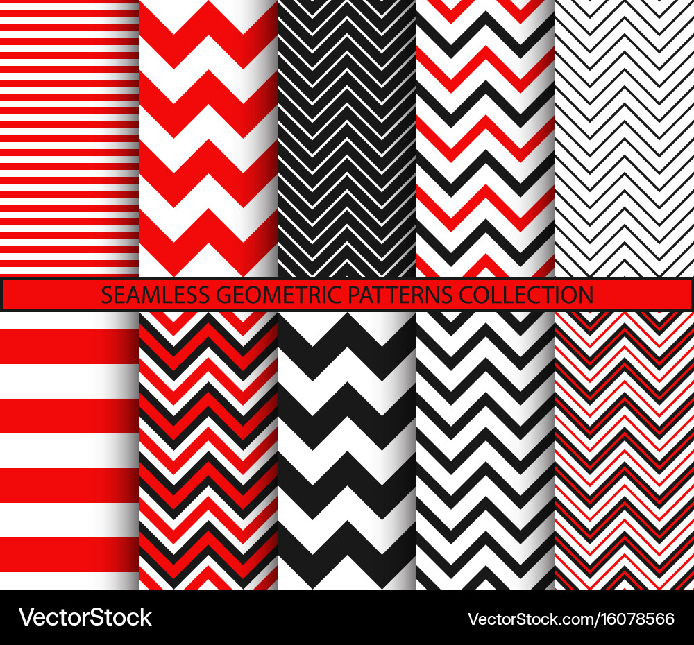 Geometric Pattern Collection vector image