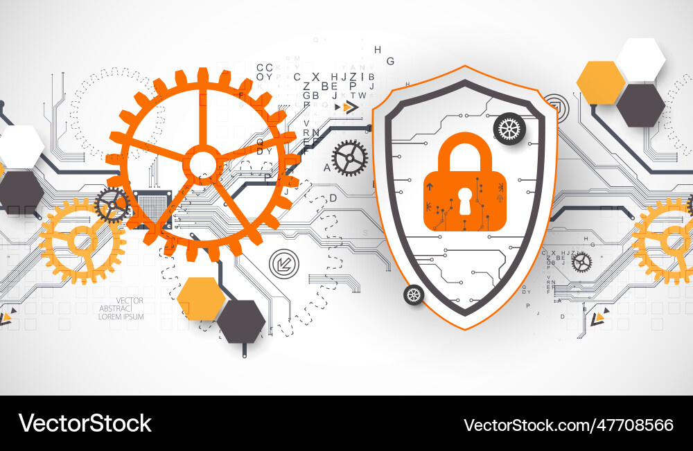 Technological abstract background on the topic Technological abstract background on the topic Vector Image