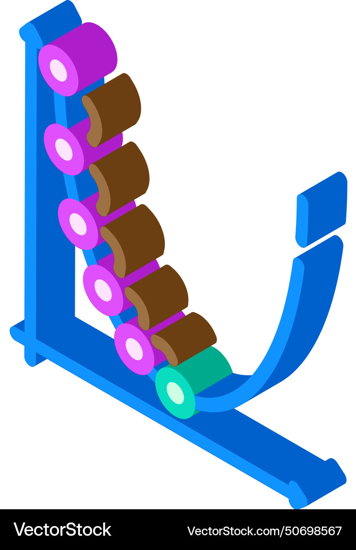 Gradienten descent algorithm isometric icon Gradienten descent algorithm isometric icon Vektorbild