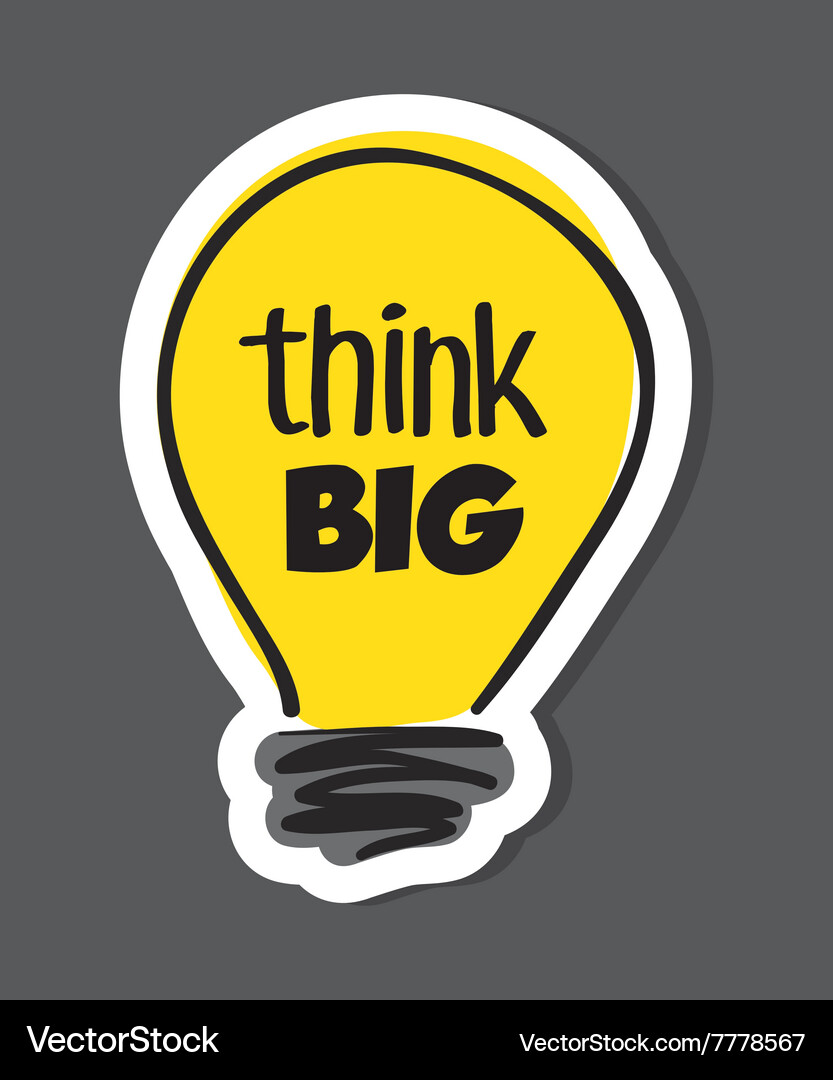Idea and think different design Vector Image