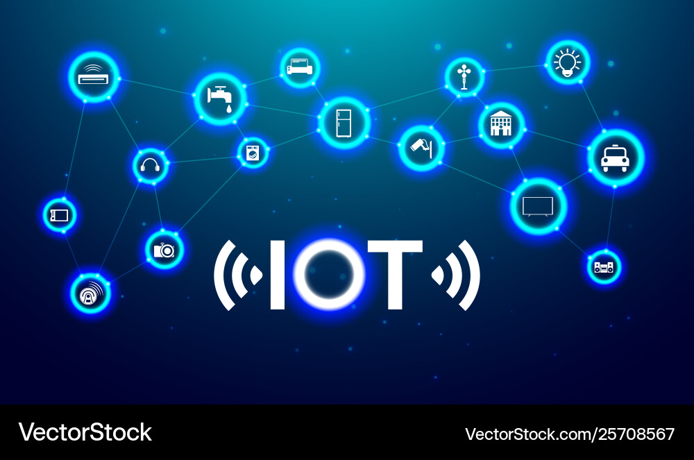IoT Technology Network vector image