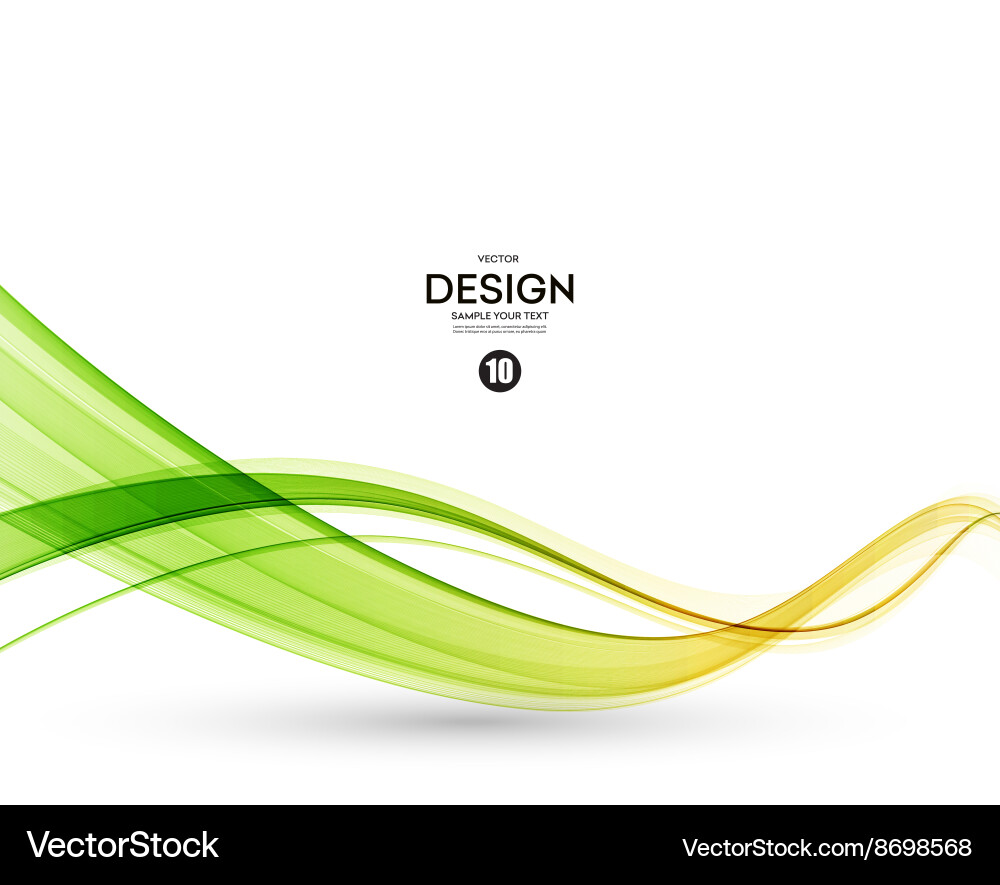 Abstract color wave design element Vector Image
