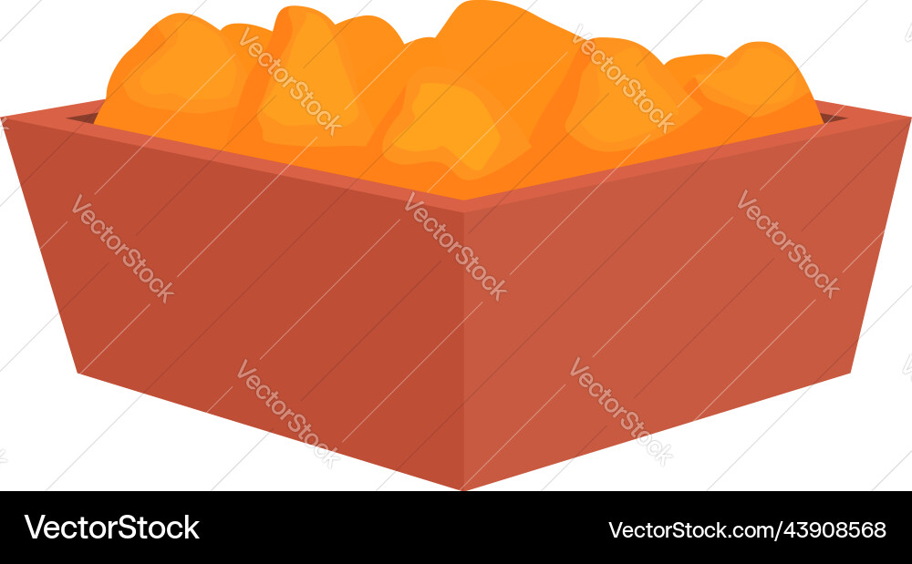 Drumstick nugget icon cartoon fast food Drumstick nugget icon cartoon fast food vector image