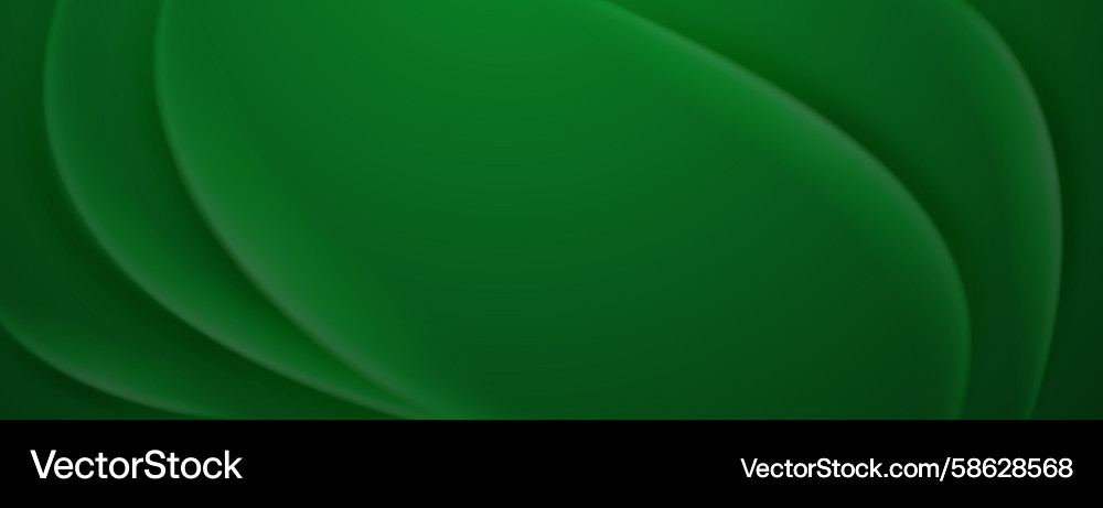 Green abstract shapes create a layered effect Vector Image