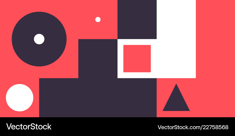 Minimal geometric web banner design Minimal geometric web banner design vector image