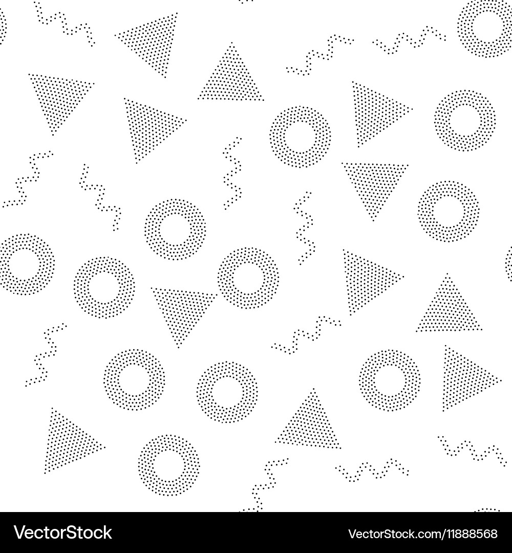 Pointillist Geometric Pattern Vector Image