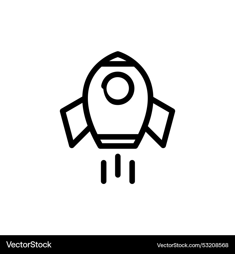 Rocket icons collection line duotone style Rocket icons collection line duotone style Vector Image