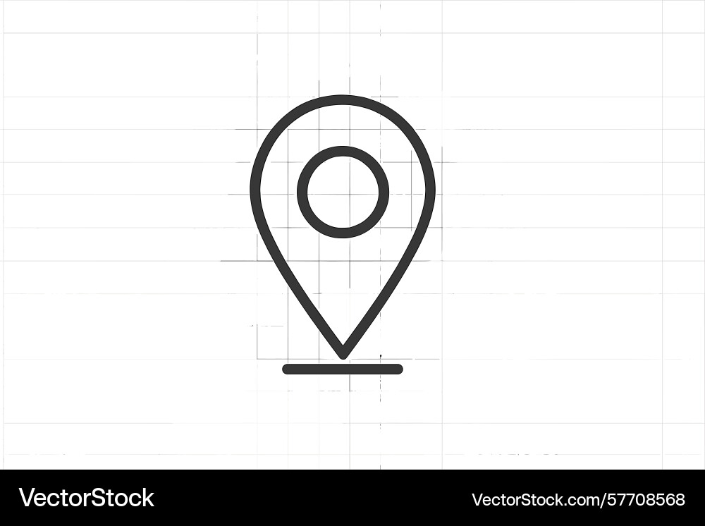 Simple location marker icon designed for digital Simple location marker icon designed for digital vector image