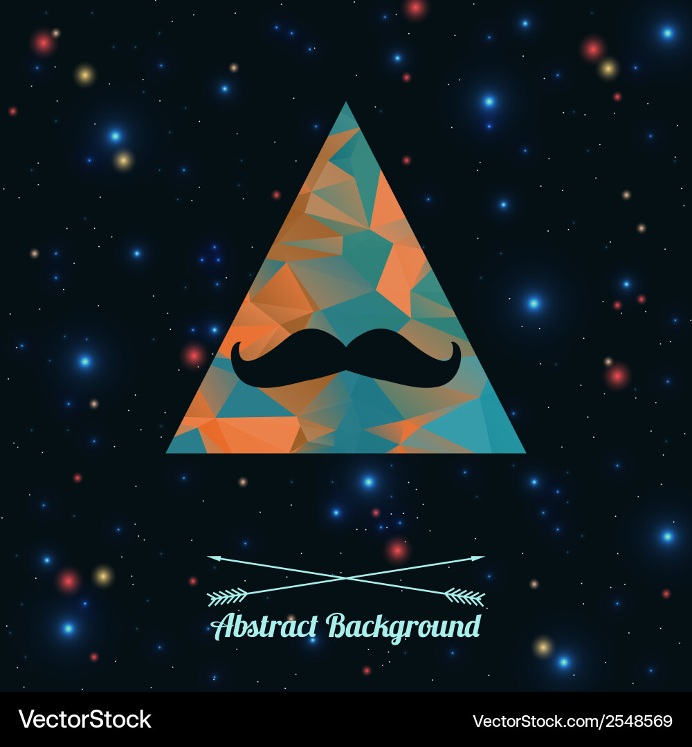 Abstract Geometric Background with Triangles vector image