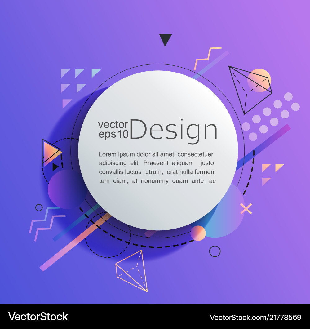 Circle frame on gradient background Circle frame on gradient background vector image