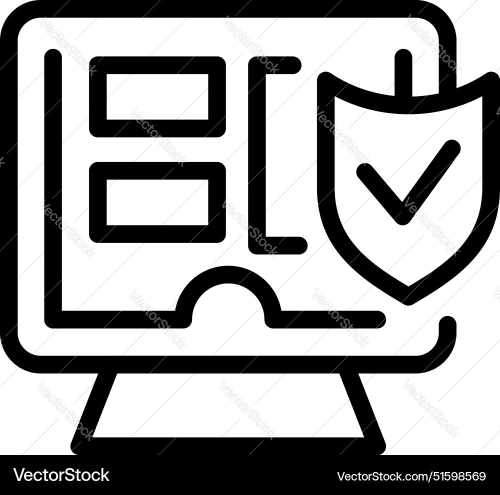 Computer security software protecting data Computer security software protecting data vector image