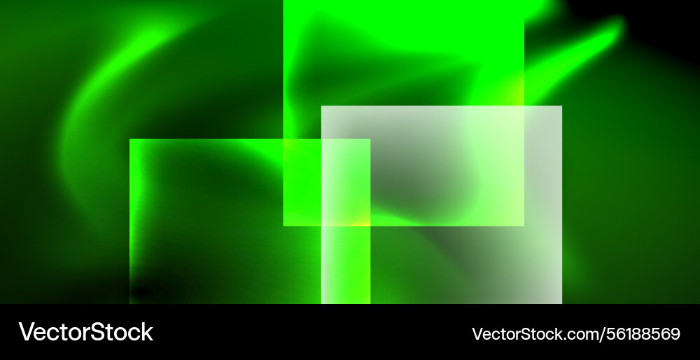 Green squares overlap creating layered effect Green squares overlap creating layered effect Vector Image