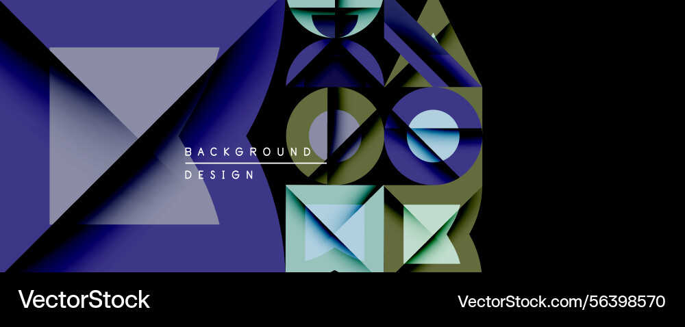 Abstract geometric composition overlapping shapes Abstract geometric composition overlapping shapes vector image