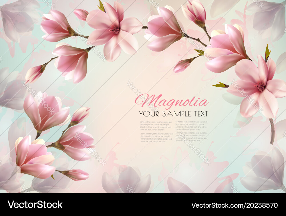 Abstract spring background with beautiful Vector Image