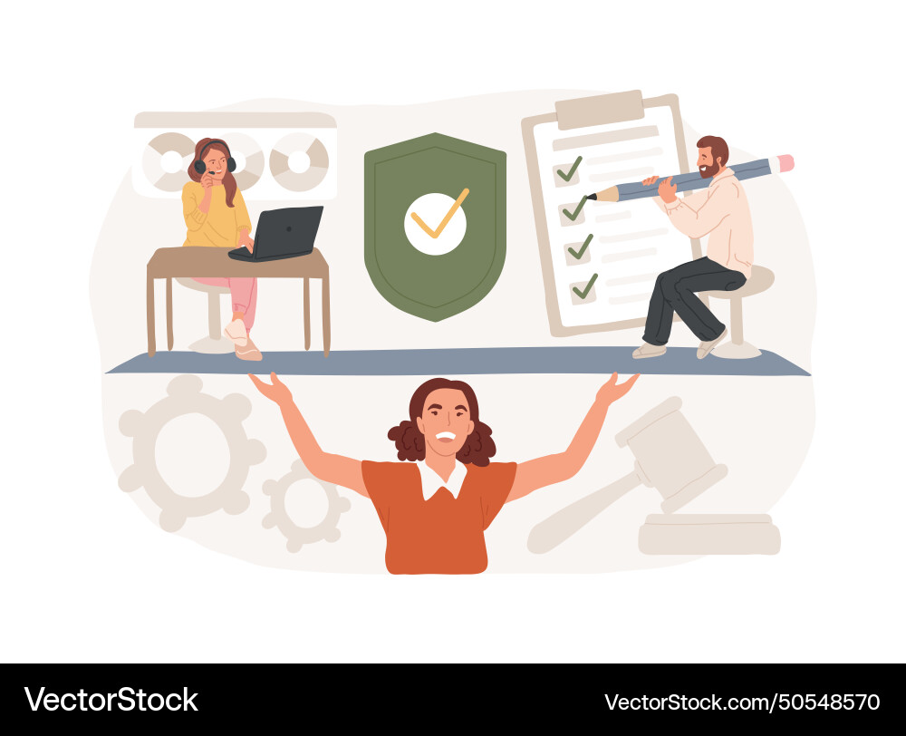 Accountability isolated concept Royalty Free Vector Image