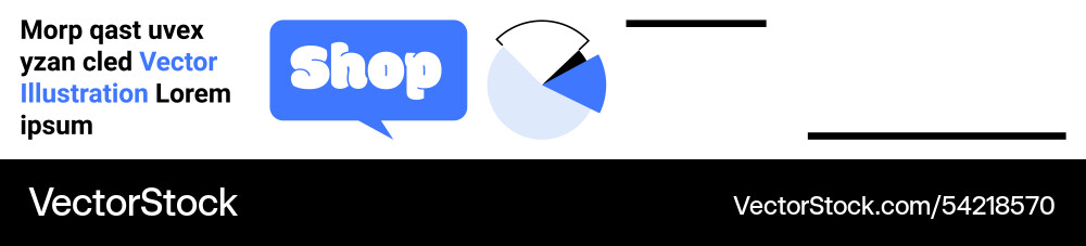 E-commerce platform with shop button and analytics E-commerce platform with shop button and analytics vector image