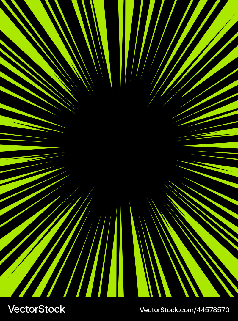 Green action lines dynamic background bursting Vector Image