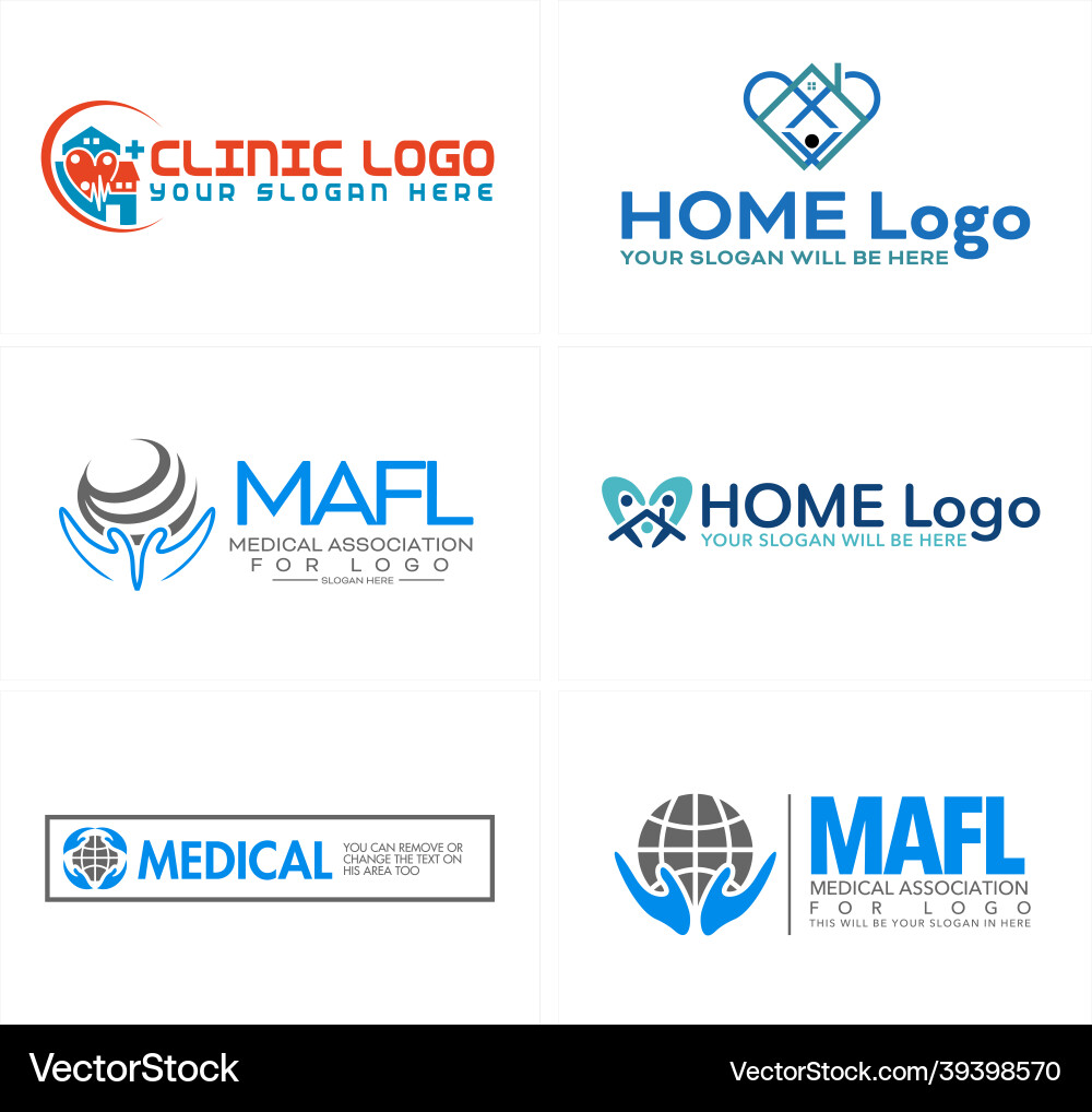 Healthcare Home Care Logo Vector Image