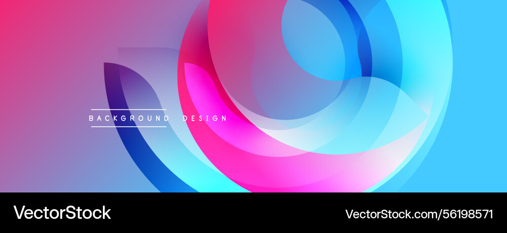 Abstract fluid shapes overlap creating vibrant Abstract fluid shapes overlap creating vibrant Vector Image