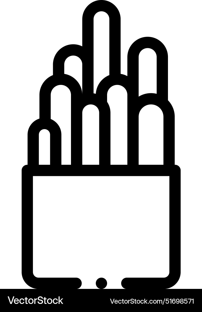 Cactus icon thin linear style design isolated Vector Image