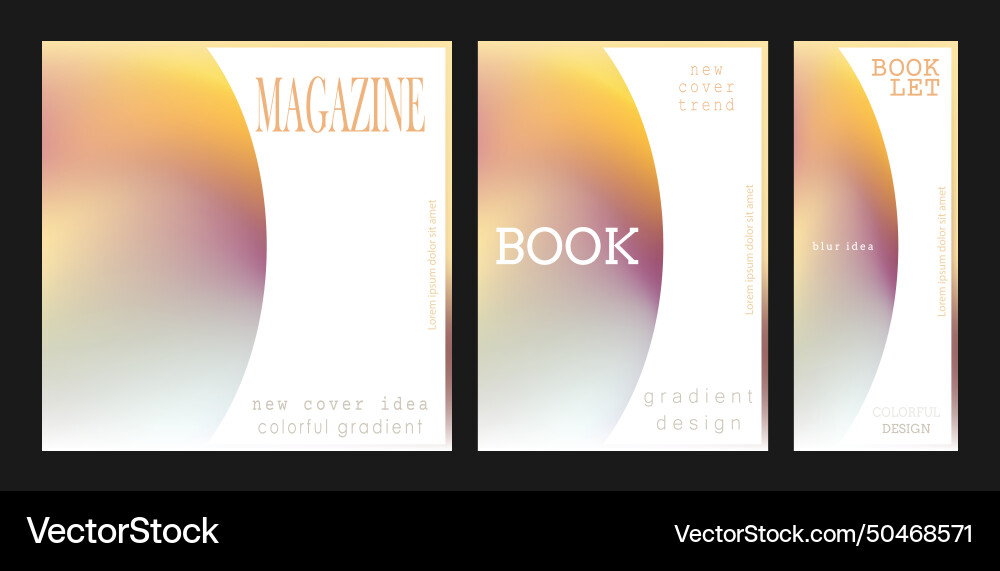 Cover is with a gradient colorful blur the idea Cover is with a gradient colorful blur the idea vector image