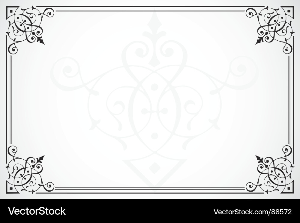 Ornate Frame Royalty Free Vector Image - VectorStock