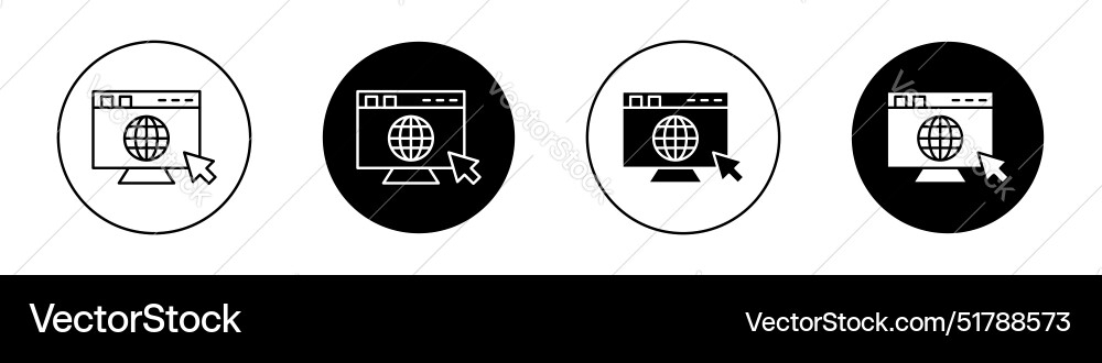 Website ui design icon Website ui design icon vector image