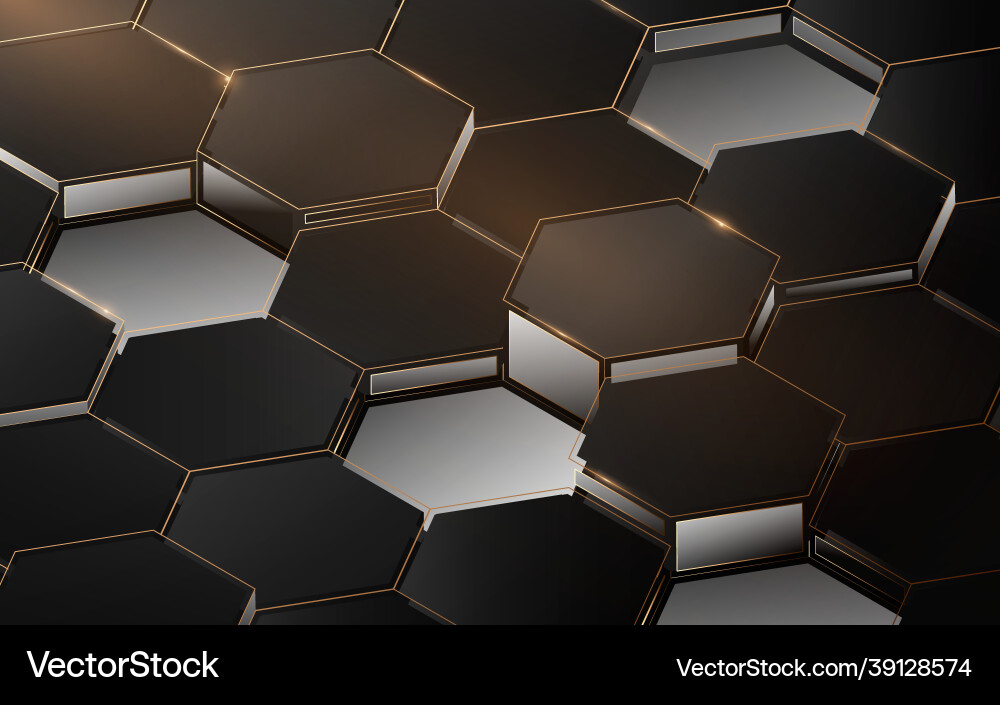 Abstract 3d luxury hexagonal structure pattern Abstract 3d luxury hexagonal structure pattern vector image