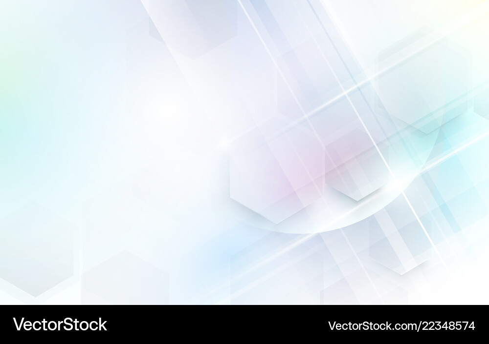 Abstract Hexagon Tech Background vector image