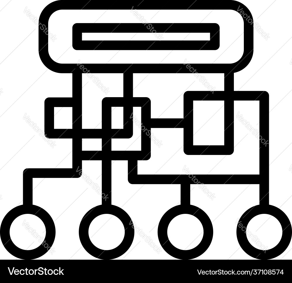 Acces cipher icon outline style Acces cipher icon outline style vector image