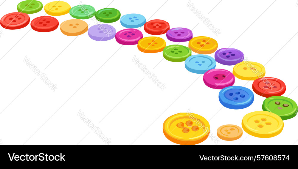 Colorful circular game board path design vector image