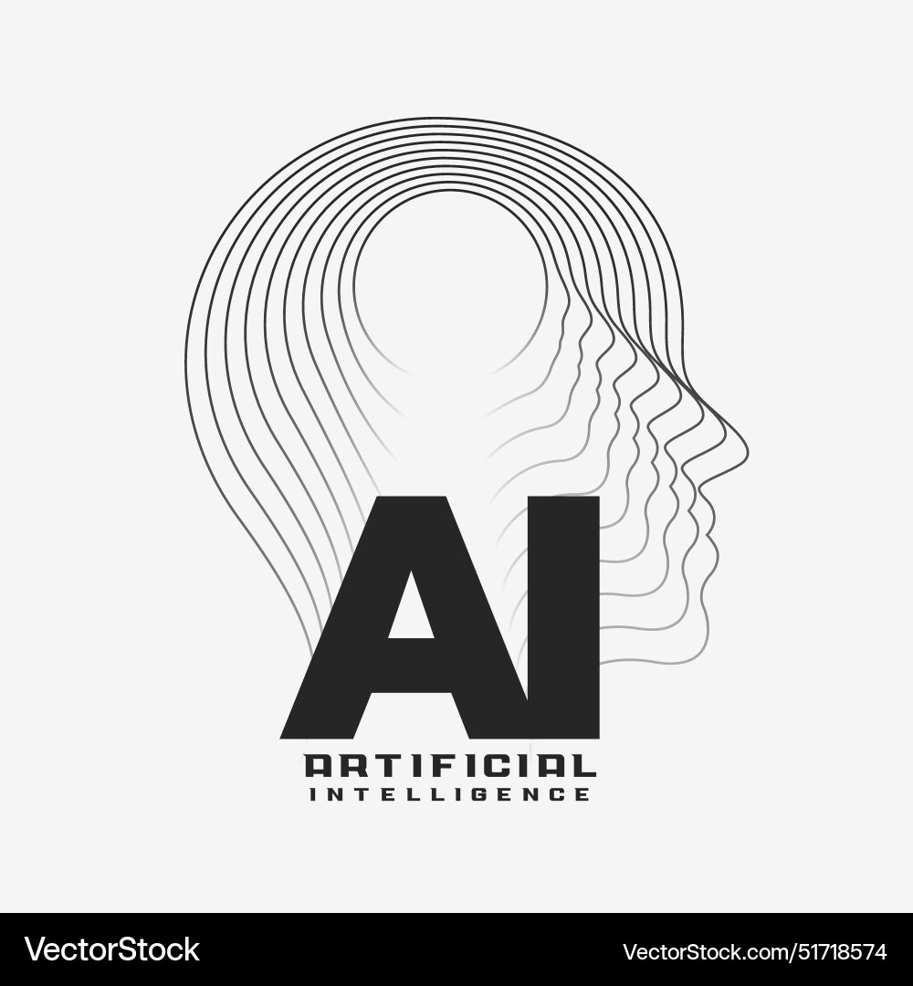 Futuristic artificial intelligence web network Vector Image