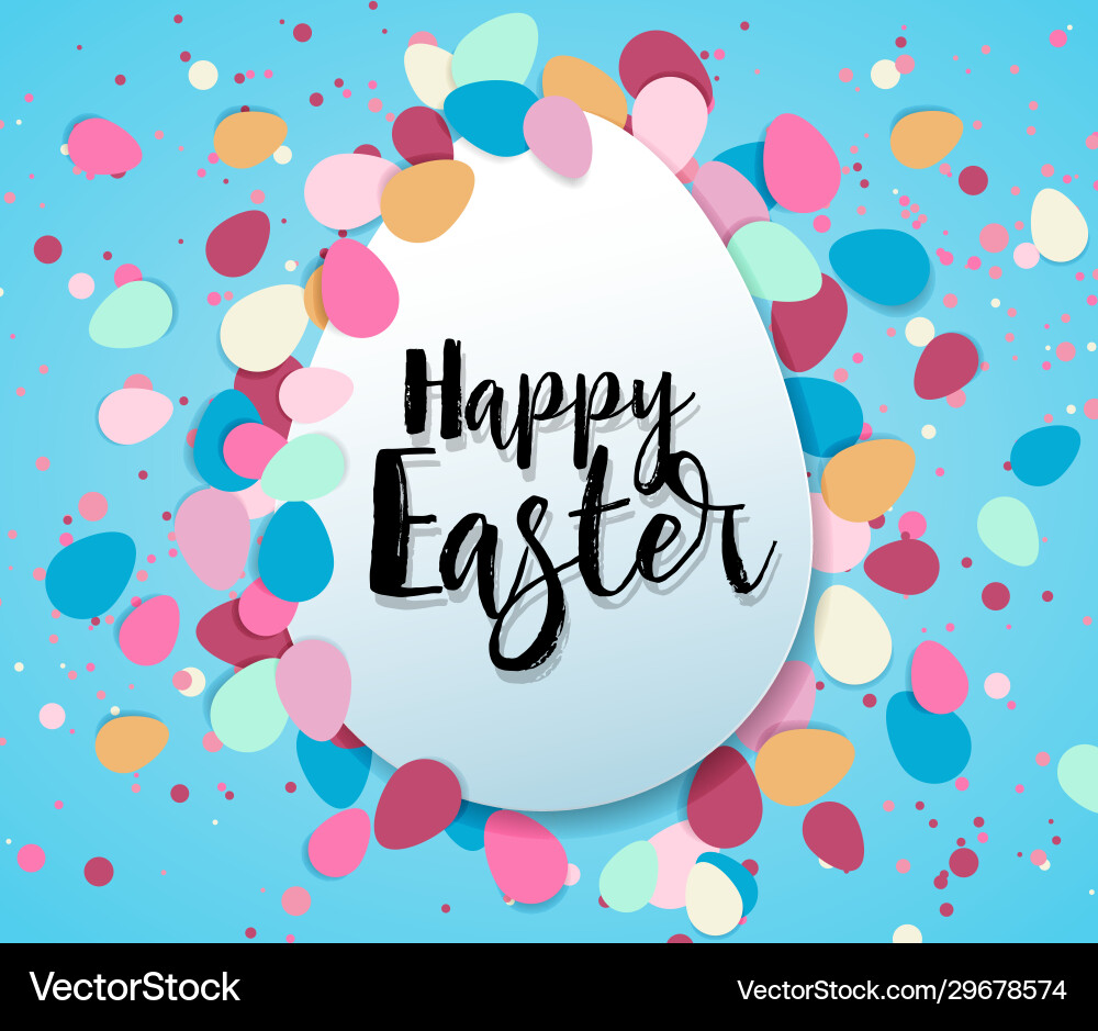 Happy easter background Happy easter background vector image