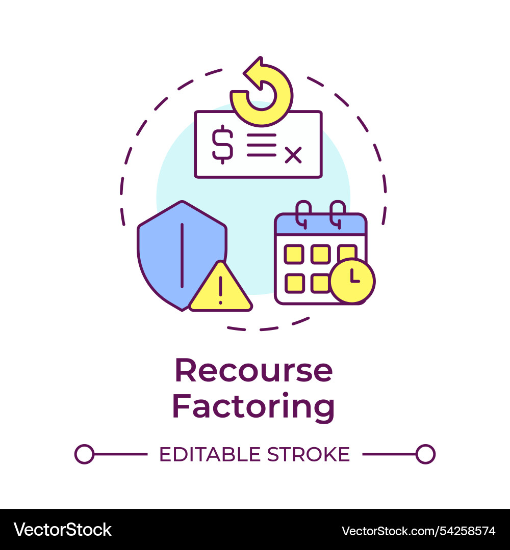 Resource factoring multi color concept icon Resource factoring multi color concept icon vector image