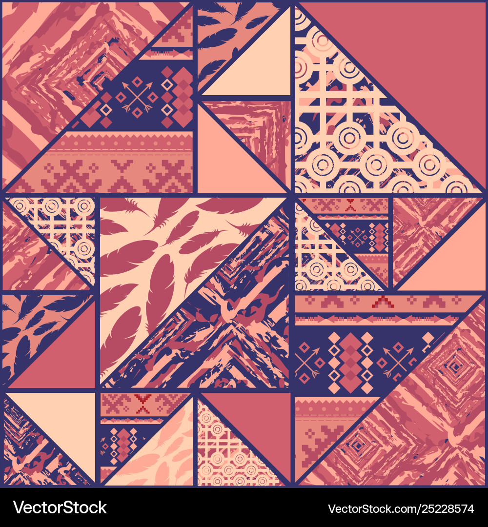 Triangular Ethnic Pattern vector image