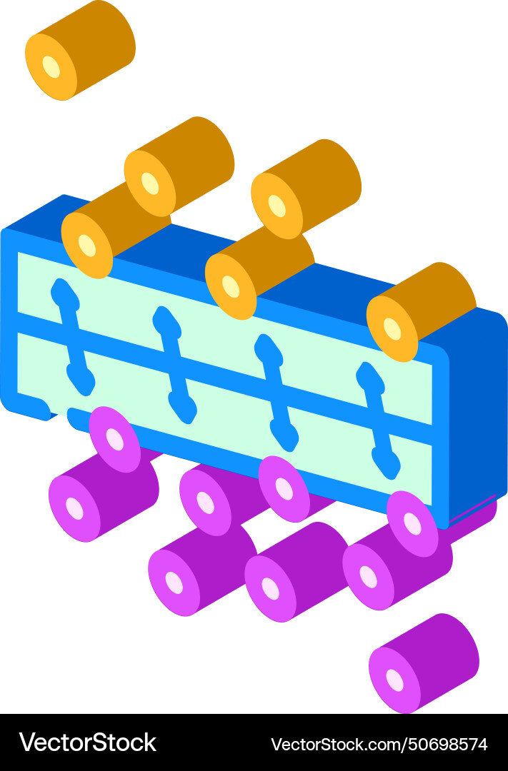 Unterstützung Maschine svm Algorithmus isometric icon Unterstützung Maschine svm Algorithmus isometric icon vektorbild