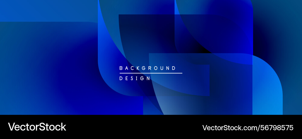 Abstract blue gradients overlap creating dynamic Abstract blue gradients overlap creating dynamic Vector Image