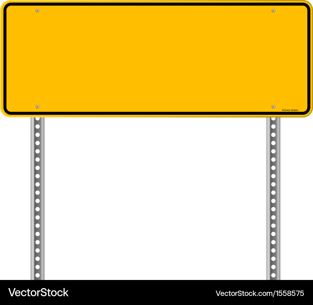 Blank warning sign Royalty Free Vector Image - VectorStock