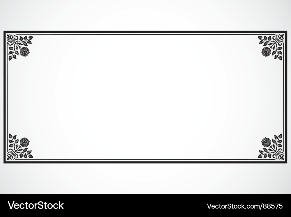 Elegant Script Frame Vector Image