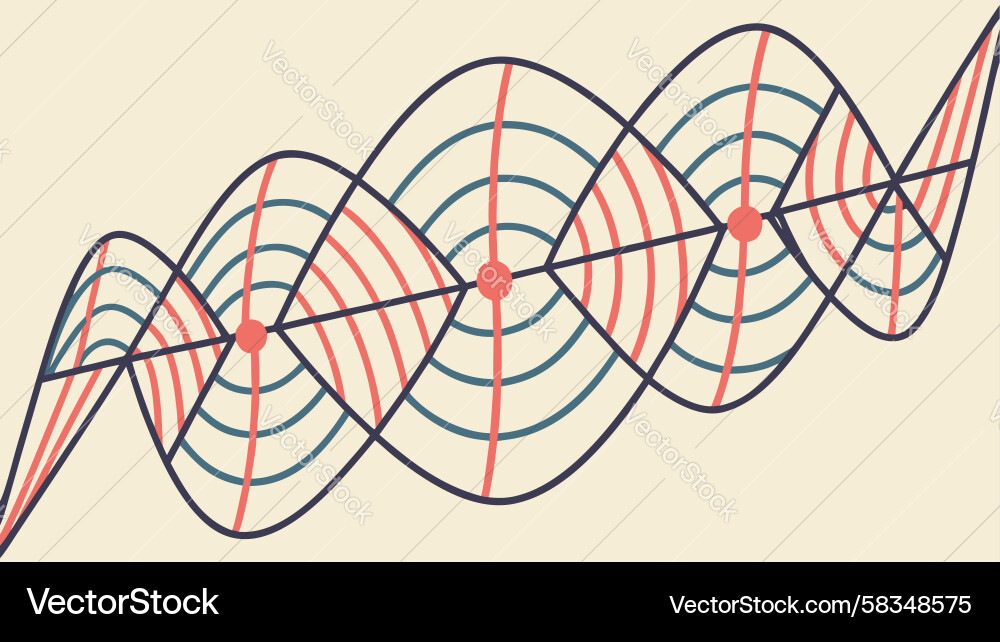 Fluid Wave Dynamics Vector Image