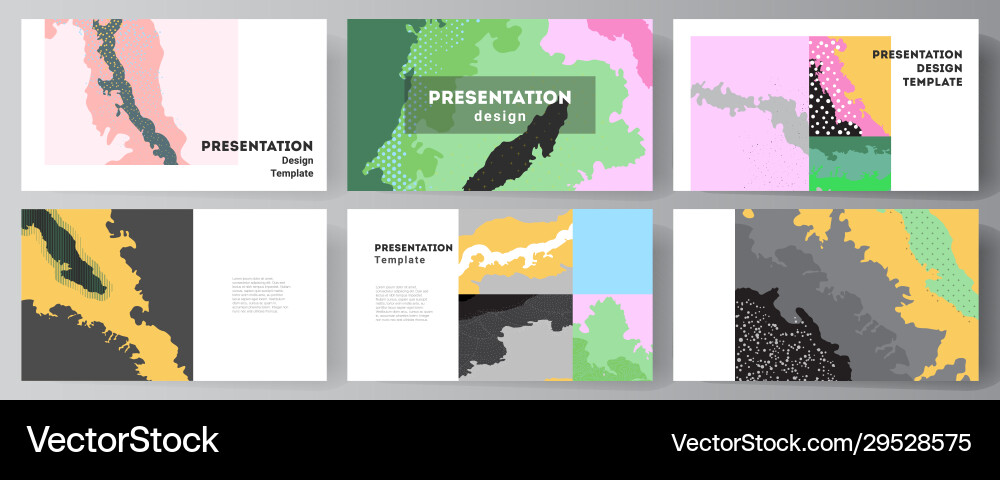 Layout presentation slides design Layout presentation slides design vector image