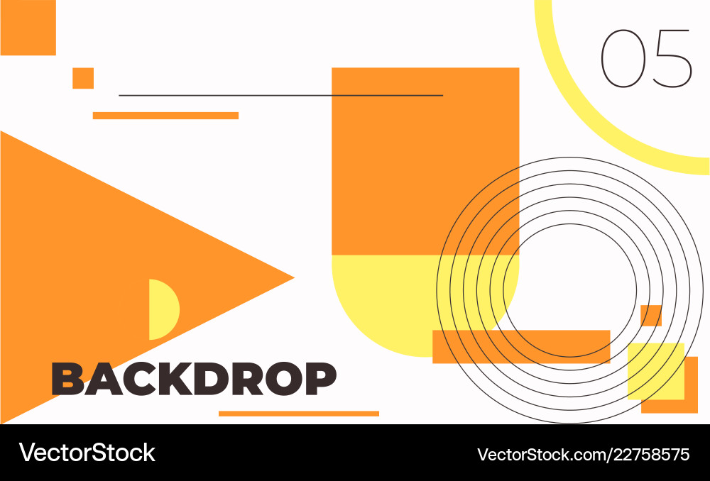 Minimal geometric web banner design Minimal geometric web banner design vector image