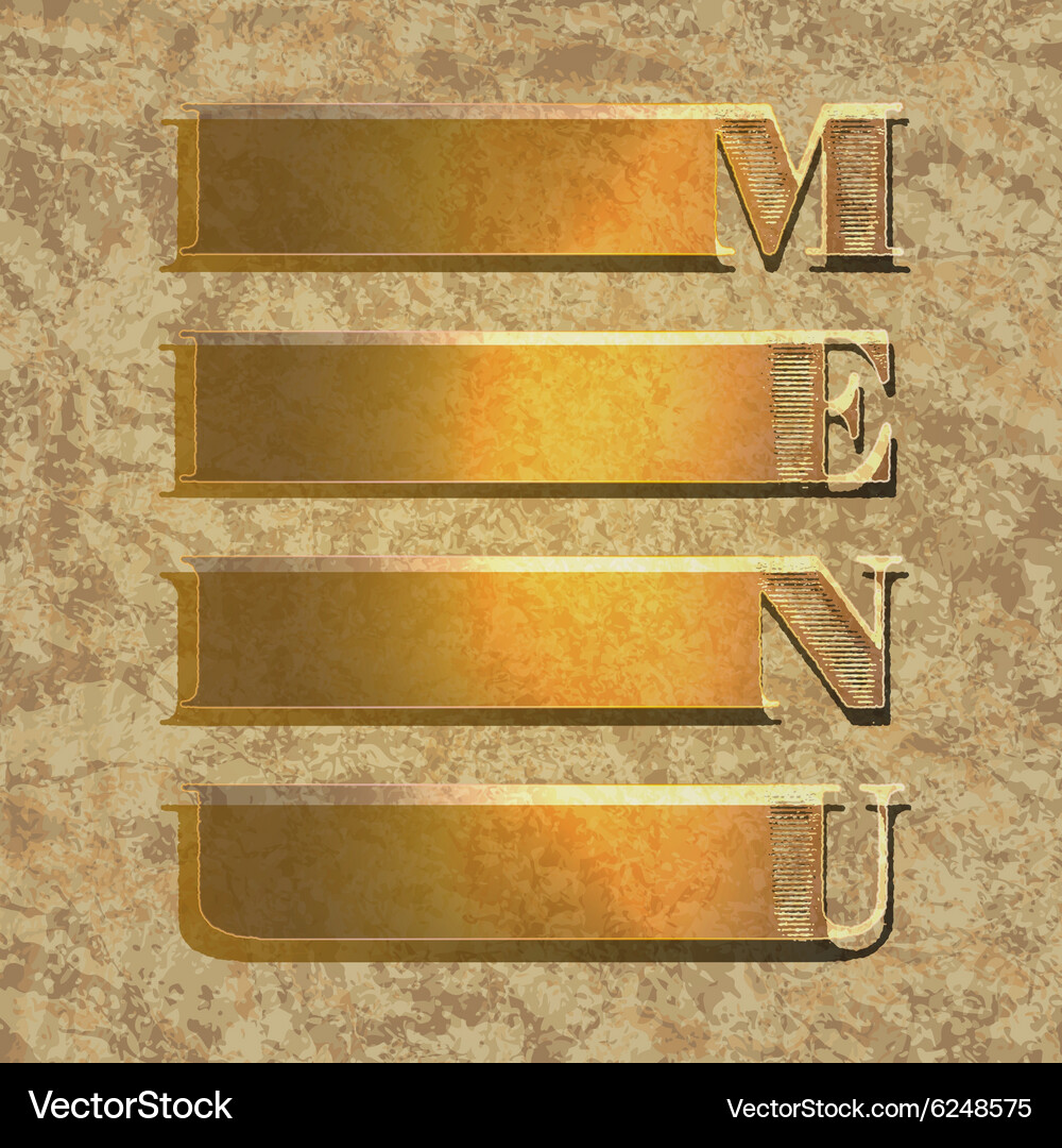 Template for menu with translucent frames Vector Image