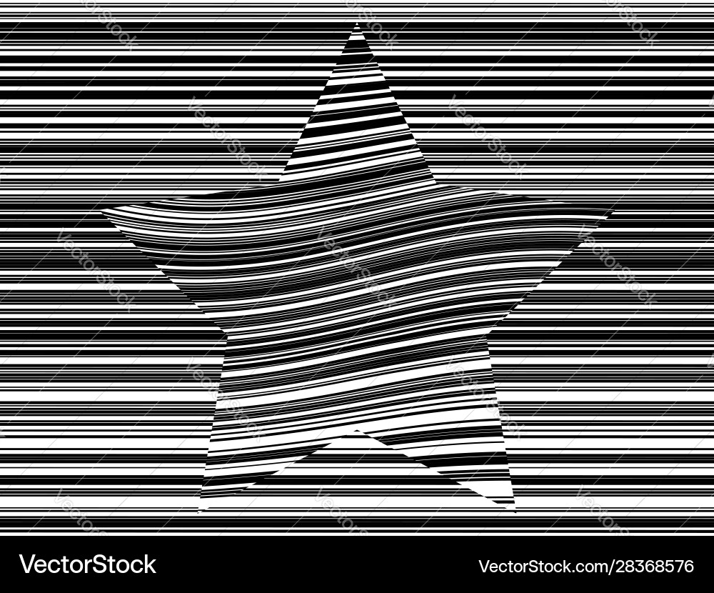 Abstract distorted linear seamless pattern Vector Image