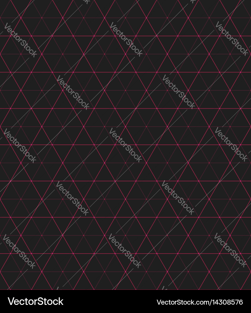 Geometric Red Triangle Pattern vector image